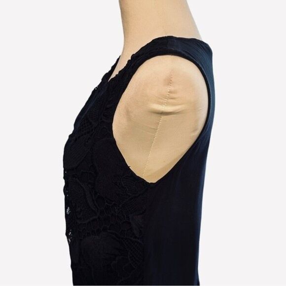 Merona Navy Blue Sleeveless Shirt Sz M - Picture 5 of 9